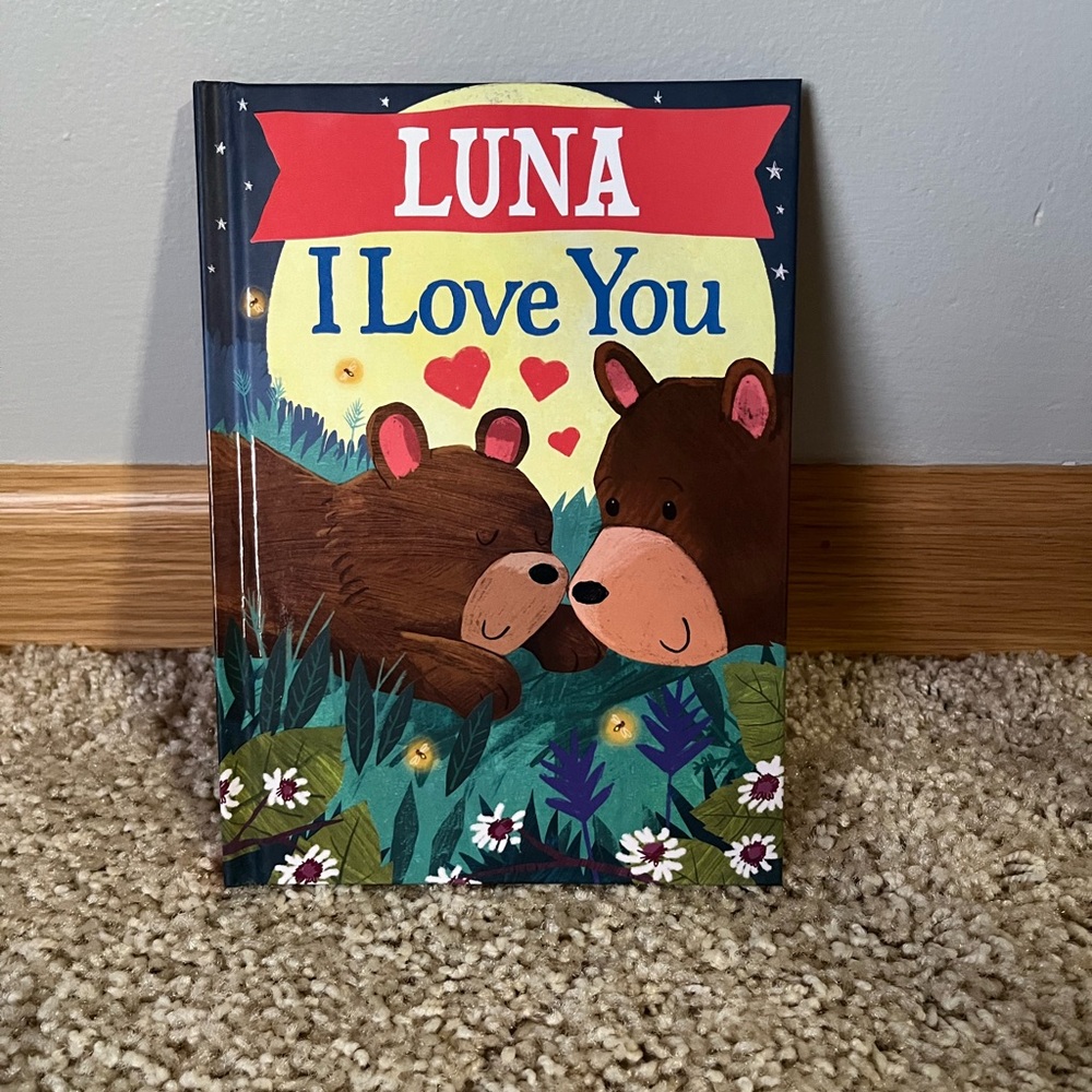 Luna I Love You Children's Book Hardcover Storybook Bedtime Personalized New